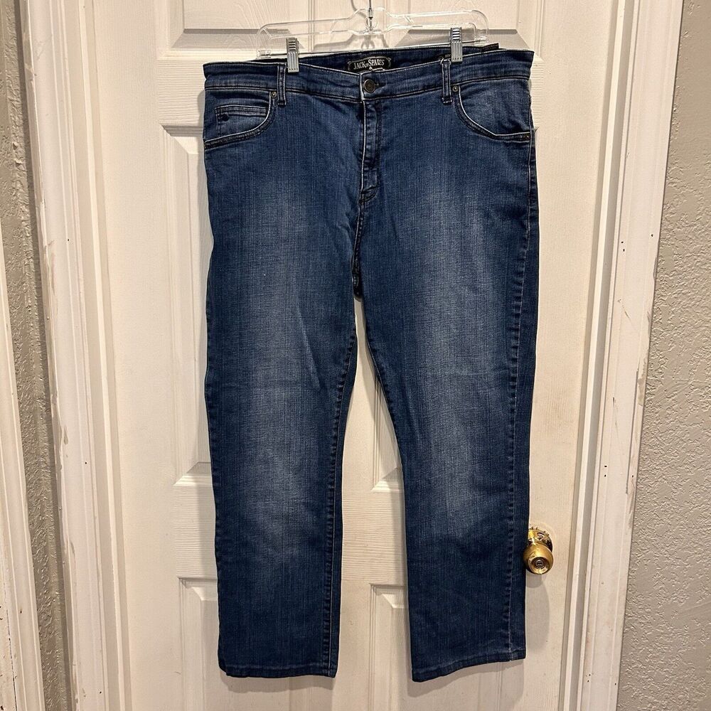 Jack of Spades Jeans Mens 40x34 (40x29) Denim High Roller Comfort‎ Fit Straight